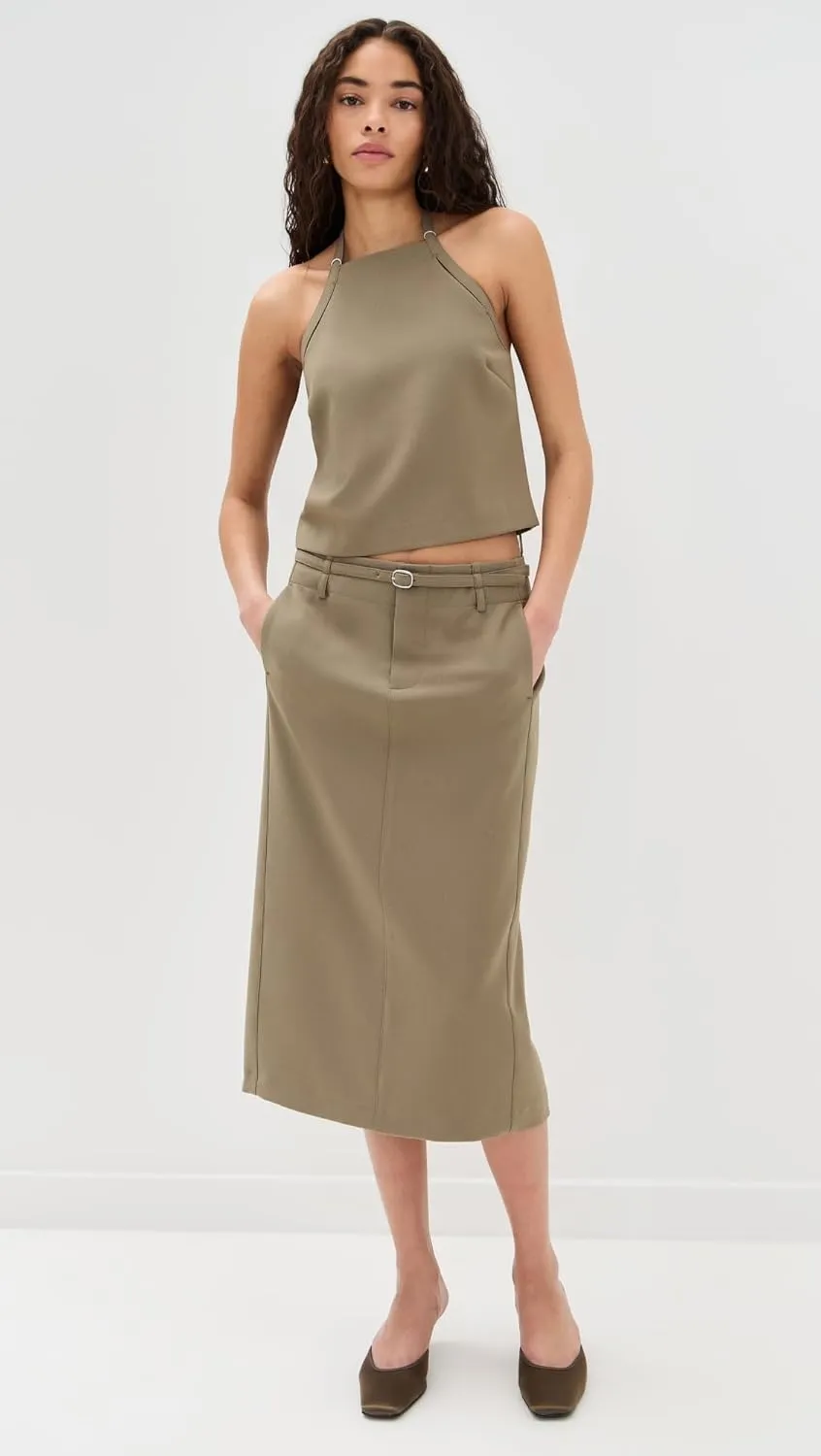 Vince Women's Belted Pencil Skirt