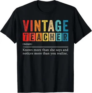 Vintage Teacher Definition T-Shirt