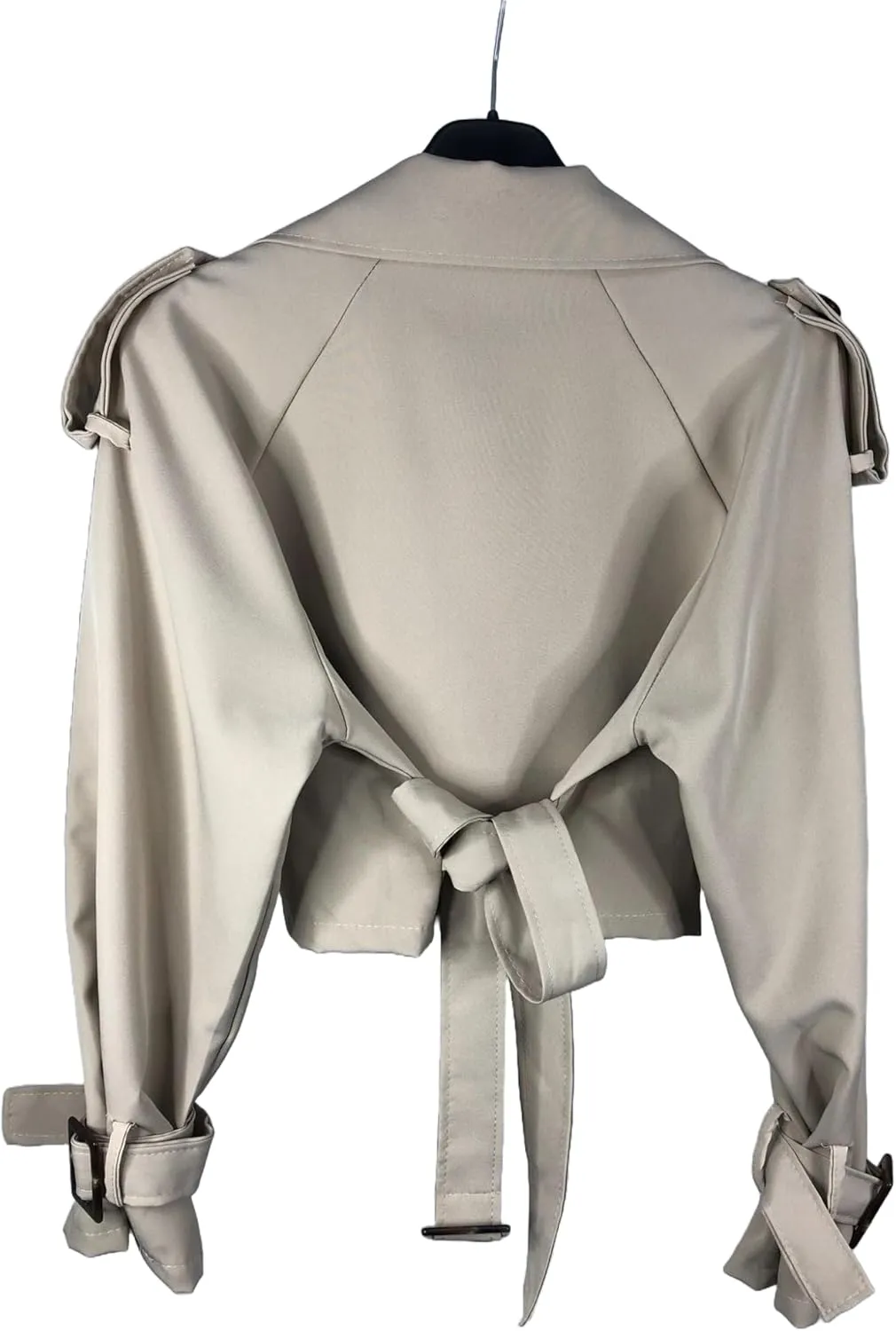 Women Cropped Trench Coat