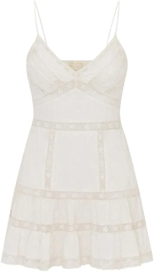 Women's Floral Mini Dress Y2k Lace Slip Flowy Dresses V Neck Patchwork Short Dress