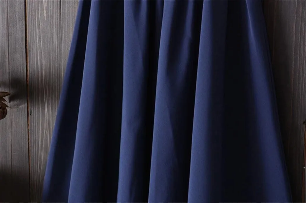 Women's High Waist A-Line Skirt with Belt Korean Style Pleated Midi Length Summer Casual Knee Length Skirt