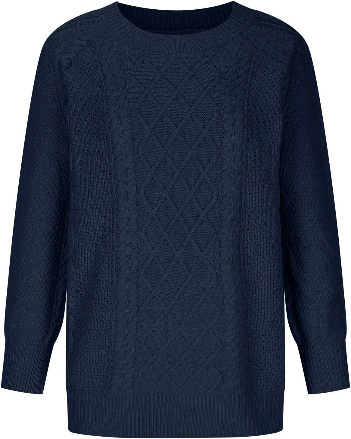 Women's Long Sleeve Oversized Cable Knit Chunky Baggy Loose Pullover Tunic Mini Sweater Dress 2024 Trendy Fall Outfits