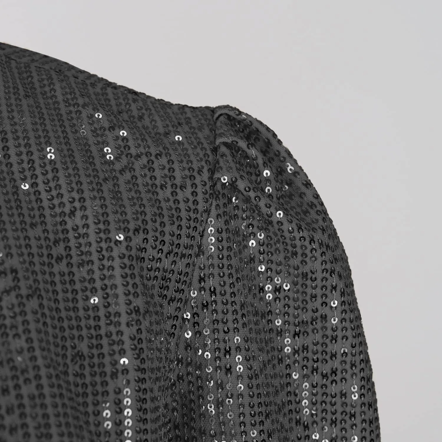 Women's Sequin Jacket Button Up Long Sleeved Disco Sparkling Top