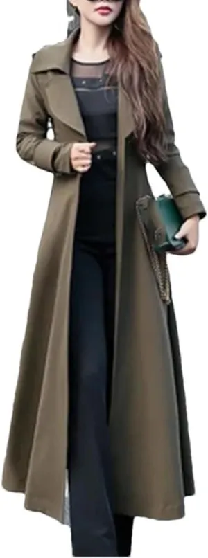 Women's Trench Coat Long Women's Trench Coat