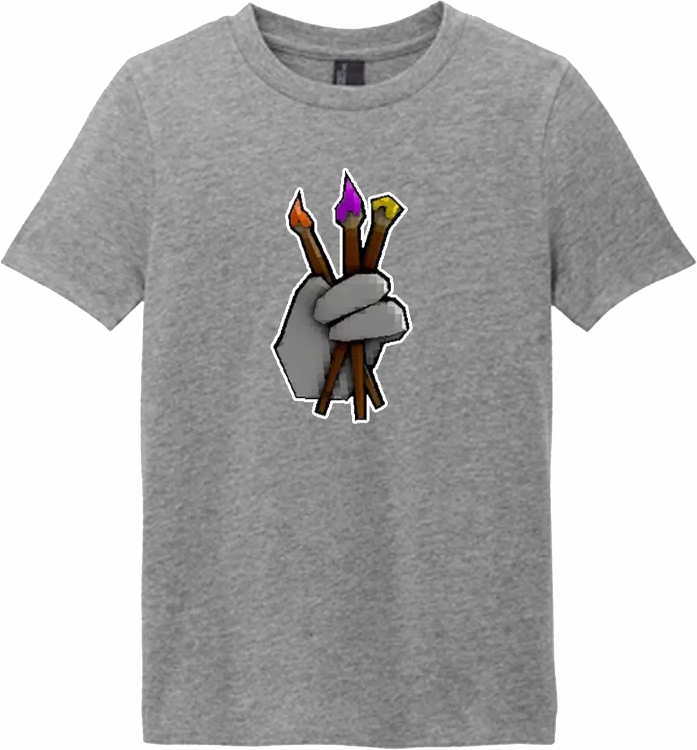 Youth Gorilla Illustrator Finger Painter T-Shirt